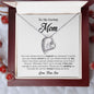 To My Caring Mom | I Love You - Forever Love Necklace