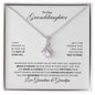 To Our Granddaughter | Always Be Brave & Strong - Alluring Beauty necklace