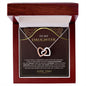 To My Daughter | Always Keep Me In Your Heart - Interlocking Hearts necklace