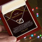 To My Daughter | Always Keep Me In Your Heart - Interlocking Hearts necklace