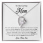To My Caring Mom | I Love You - Forever Love Necklace