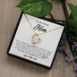 To My Caring Mom | I Love You - Forever Love Necklace